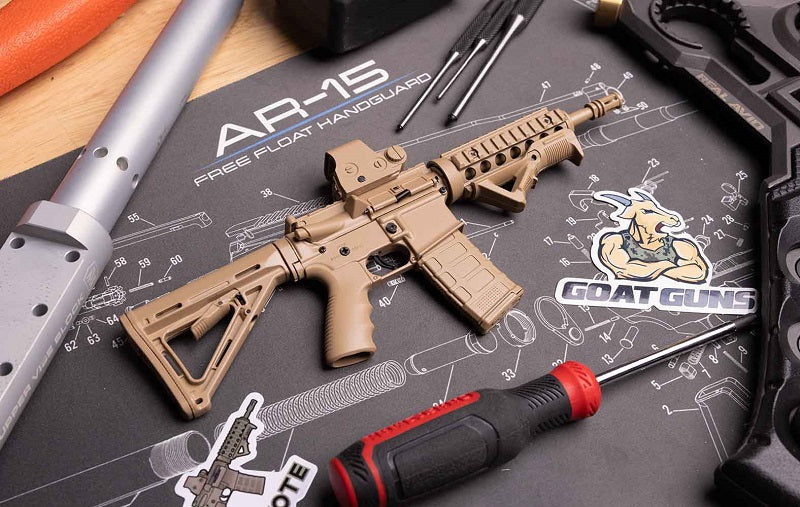 GoatGuns 1/3 Scale Die Cast AR15 Model, Coyote AR-COYOTE (ONLINE ORDER ONLY)