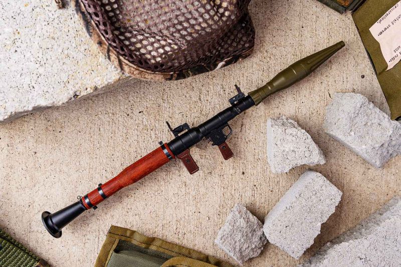 GoatGuns 1/3 Scale Die Cast RPG Rocket Launcher Model, Black RPG-BLACK (ONLINE ORDER ONLY)