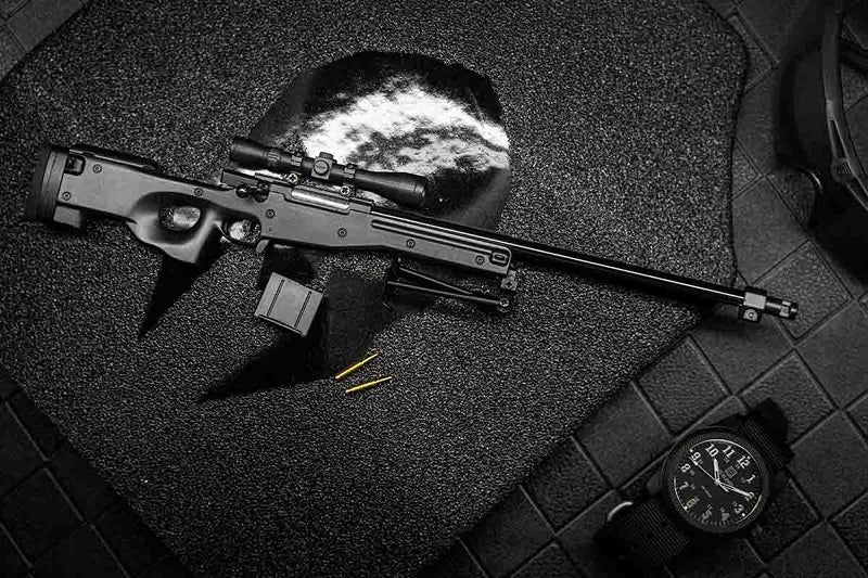 GoatGuns 1/4 Scale Die Cast Sniper Rifle Model Black SR-BLACK (ONLINE ORDER ONLY)
