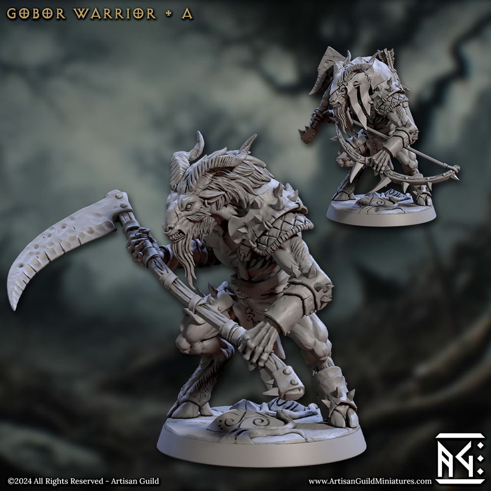 Gobor Warrior - Sculpt A (Male Capra Fighter) (Online Order Only)