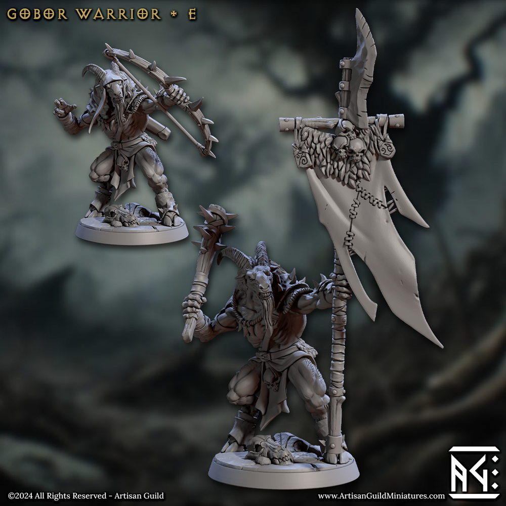 Gobor Warrior - Sculpt E (Male Capra Fighter) (Online Order Only)