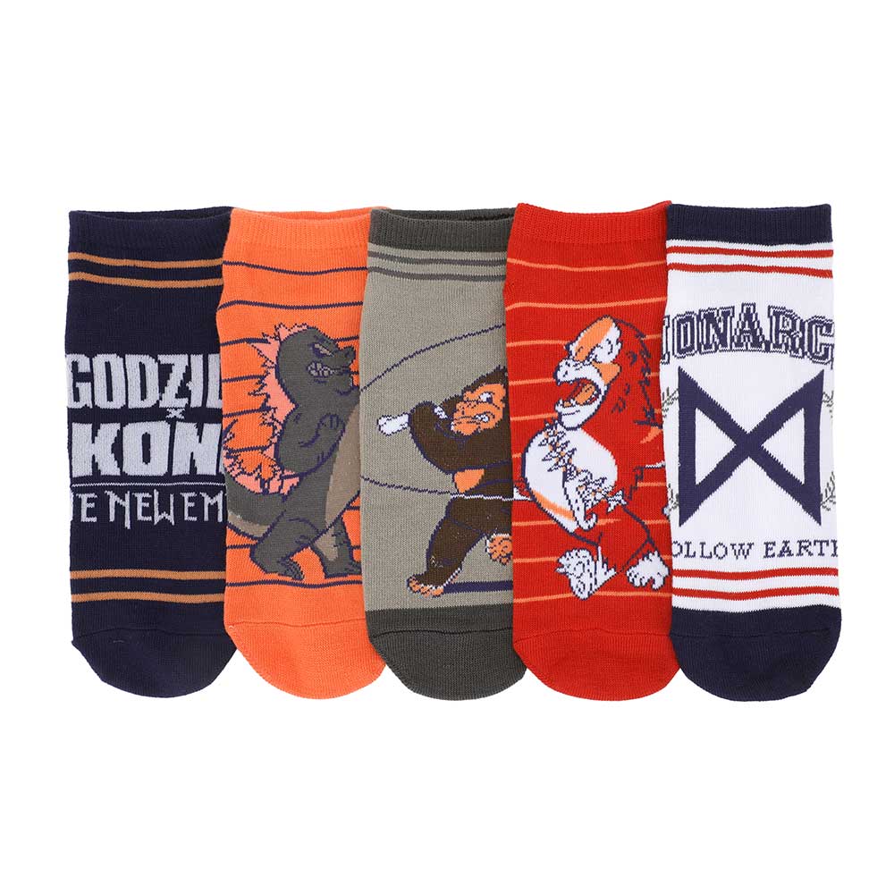 Godzilla vs Kong Unisex Ankle Socks 5-Pack (Online Order Only)