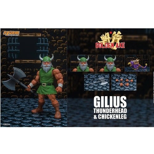 Golden Axe Gilius Thunderhead and Chicken Leg 1:12 Scale Action Figure (Online Order Only)