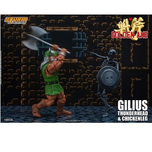 Golden Axe Gilius Thunderhead and Chicken Leg 1:12 Scale Action Figure (Online Order Only)