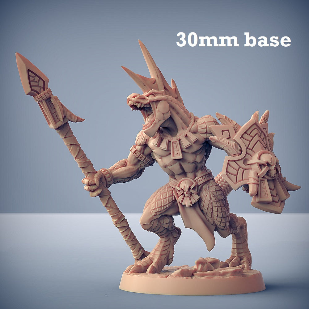 Goldmaw Lizard: Sculpt B (Male Lizardfolk Warrior) (Online Order Only)