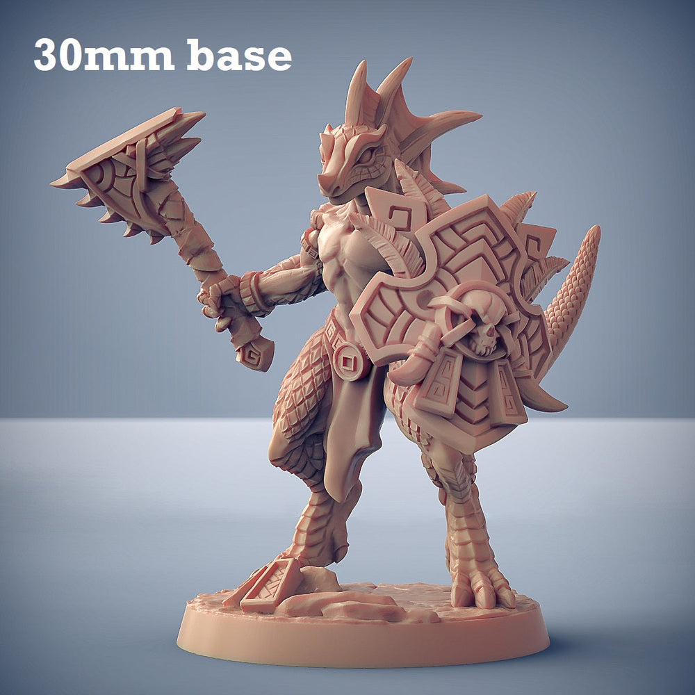 Goldmaw Lizard: Sculpt E (Female Lizardfolk Warrior) (Online Only)