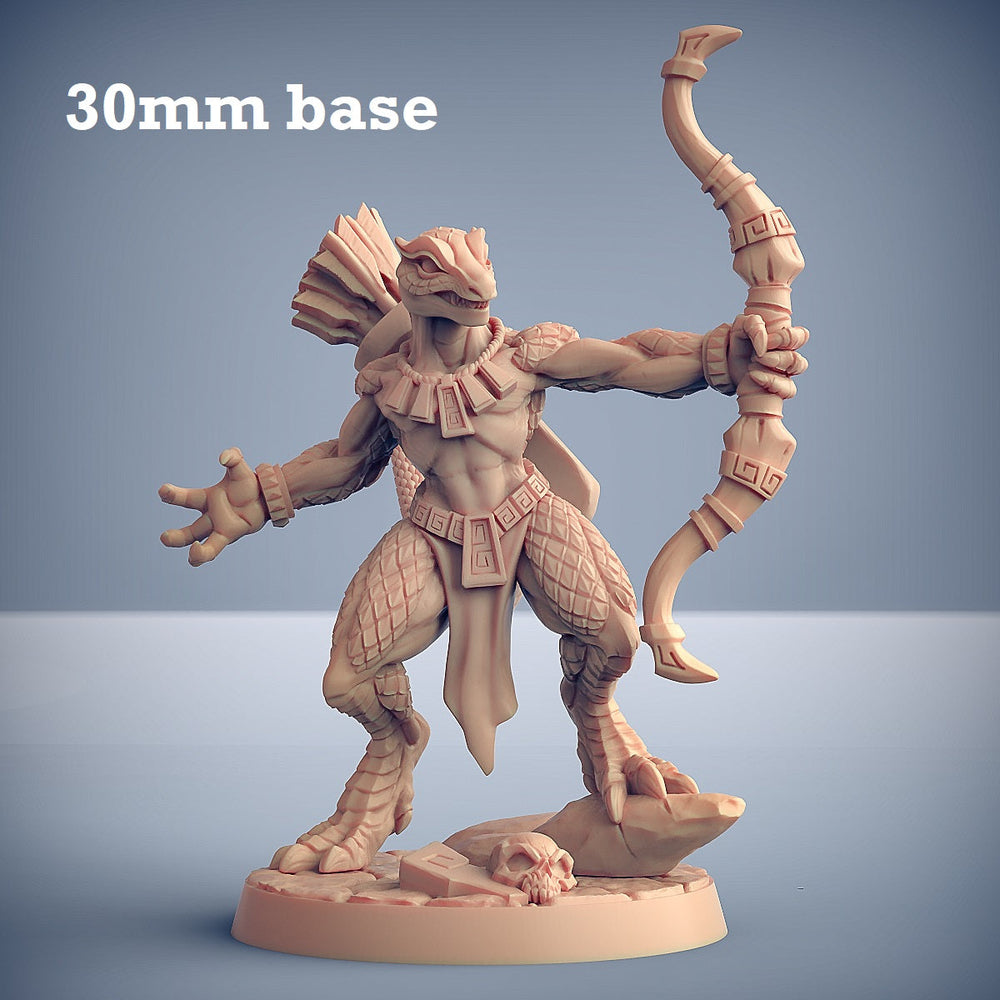 Goldmaw Lizard: Sculpt F (Female Lizardfolk Warrior) (Online Order Only)