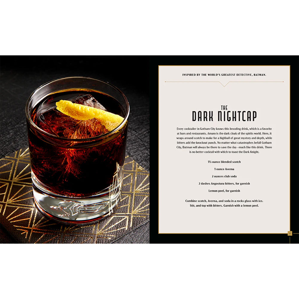 Batman DC Comics Gotham City Cocktails Recipe Book (Online Order Only)