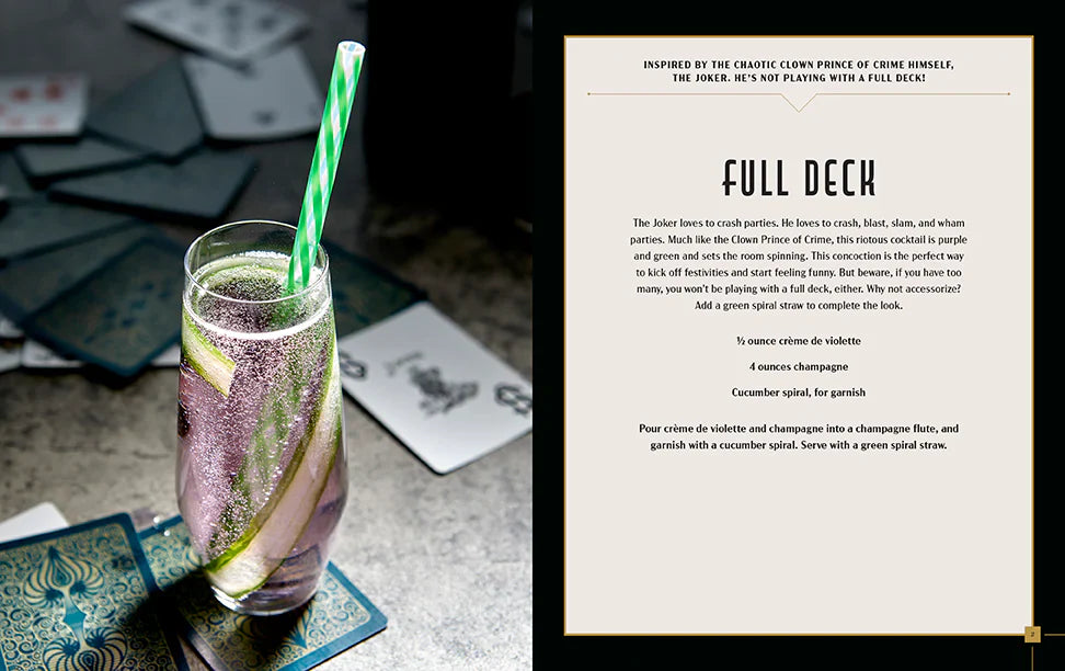 Batman DC Comics Gotham City Cocktails Recipe Book (Online Order Only)