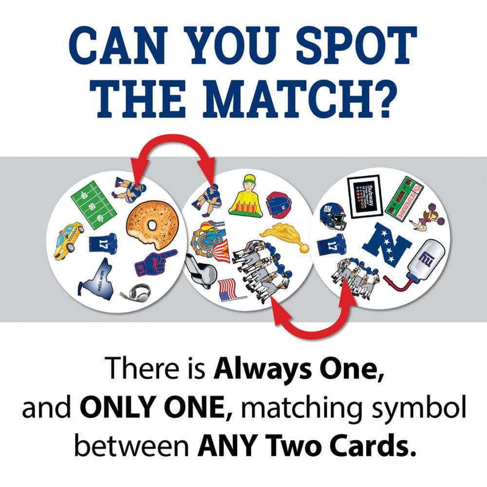 New York Giants Spot It! Card Game (ONLINE ORDER ONLY)