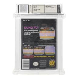 Graded NES Cart in Box (Sealed) - Kung Fu WATA 9.0/A (Online Order Only)