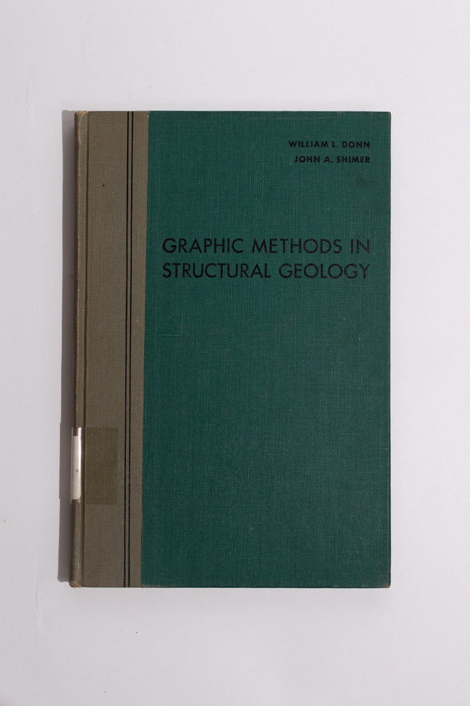 Graphic Methods In Structural Geology (ONLINE ORDER ONLY)