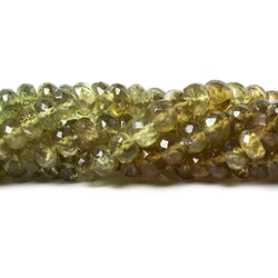 5.5mm Green & Brown Apatite Faceted Rondelle Beads 15 inch 100 pieces (ONLINE ORDER ONLY)