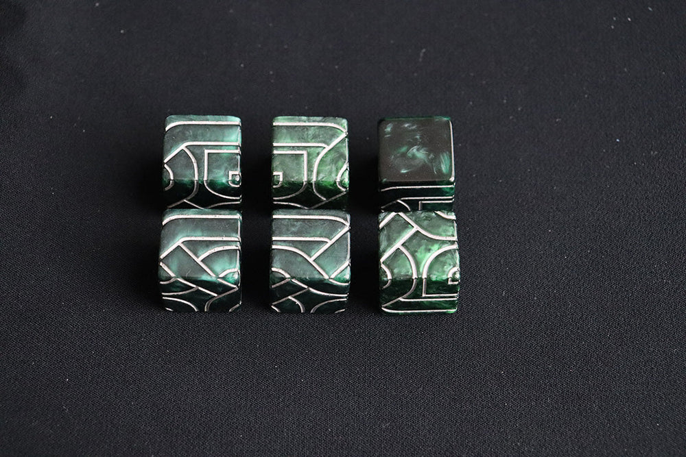 9 "Abridged" Knot Dice (Green) (ONLINE ORDER ONLY)