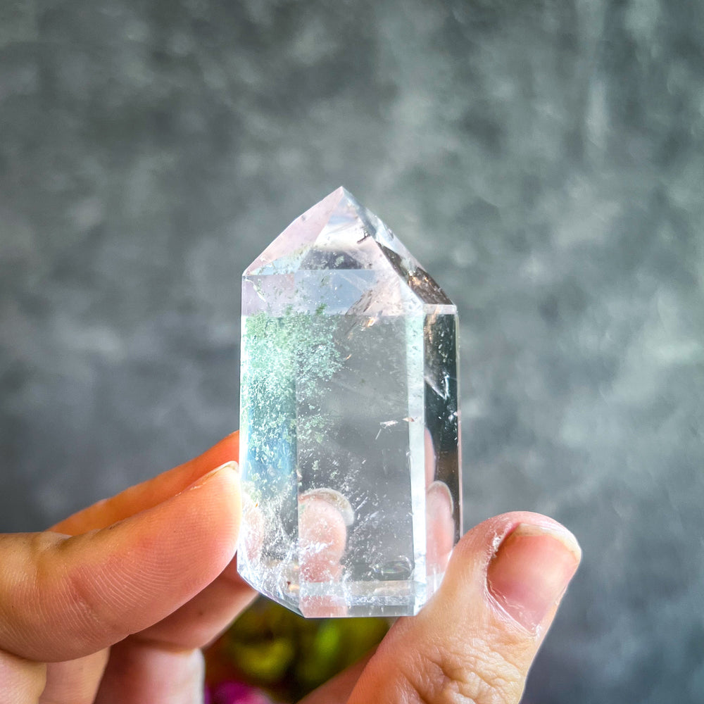 Chlorite Included Clear Quartz Towers (ONLINE ORDER ONLY)
