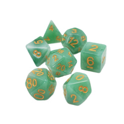 Greener Pastures - 7 Piece DnD Dice Set | Acrylic RPG Gaming Dice (ONLINE ORDER ONLY)