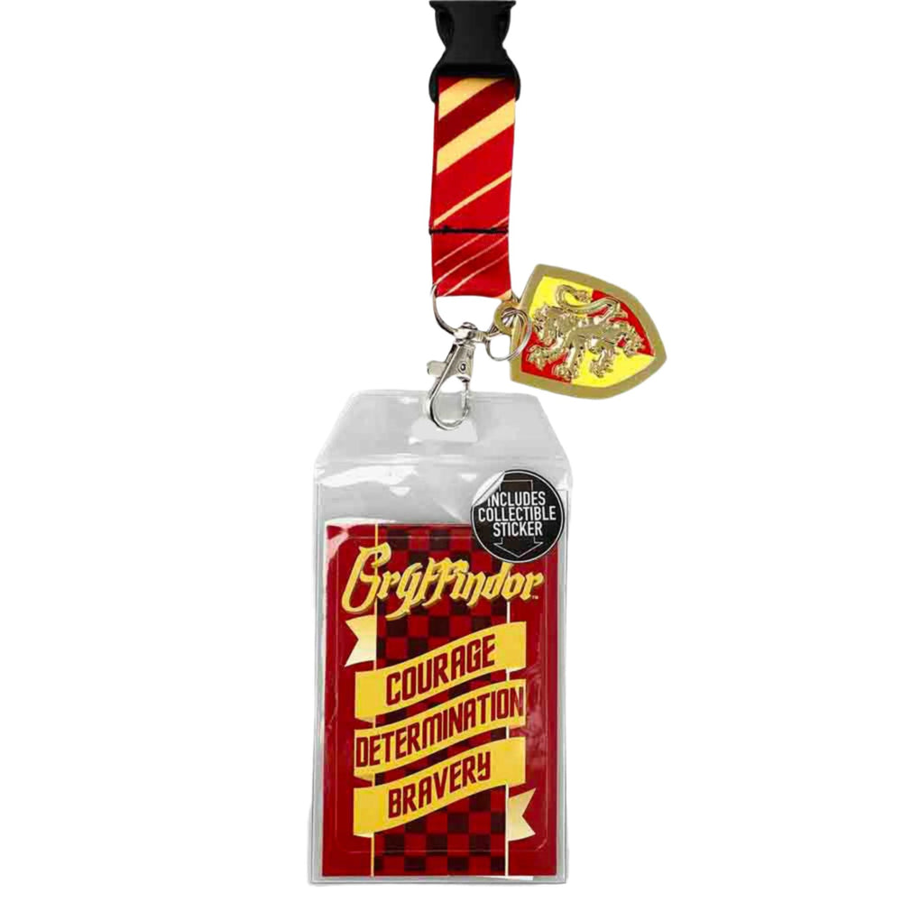 Harry Potter Gryffindor Crest Red & Gold Breakaway Lanyard (Online Order Only)