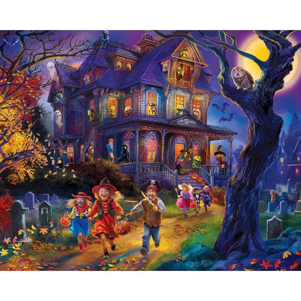 Halloween Glow in the Dark 100 Piece Jigsaw Puzzles 4-Pack