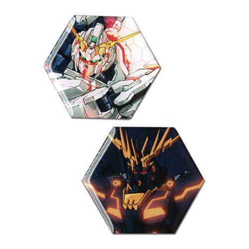 Gundam UC Unicorn Gundam and Banshee Pin Set (Online Order Only)
