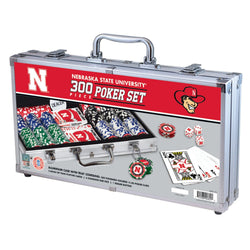 Nebraska Cornhuskers 300 Piece Poker Set (ONLINE ORDER ONLY)