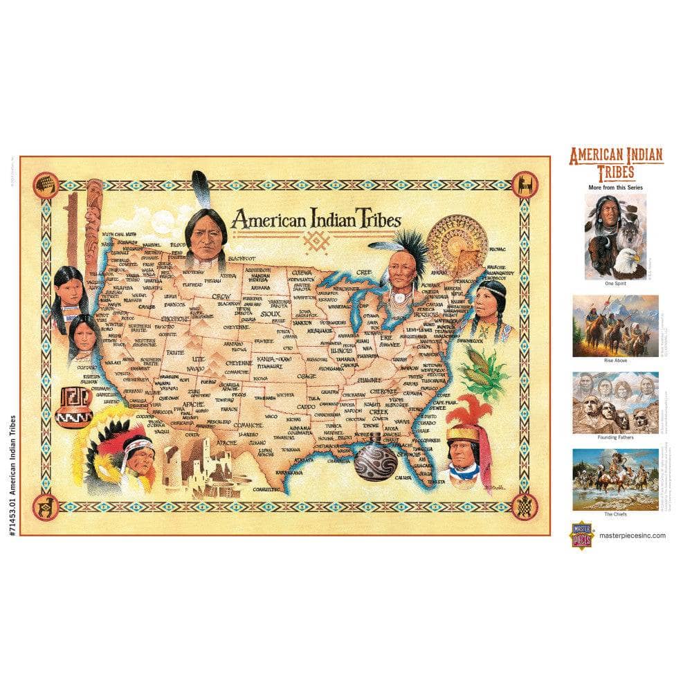 American Indian Tribes 500 Piece Jigsaw Puzzle (ONLINE ORDER ONLY)