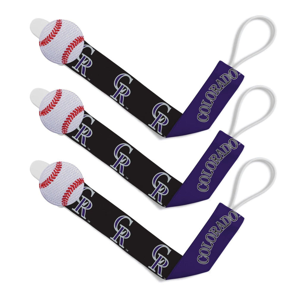 Colorado Rockies - Pacifier Clip 3-Pack (ONLINE ORDER ONLY)
