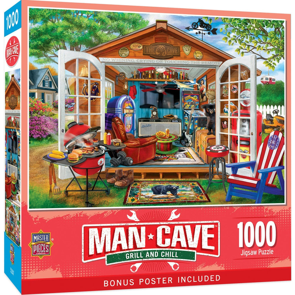 Man Cave - Grill and Chill 1000 Piece Jigsaw Puzzle (ONLINE ORDER ONLY)