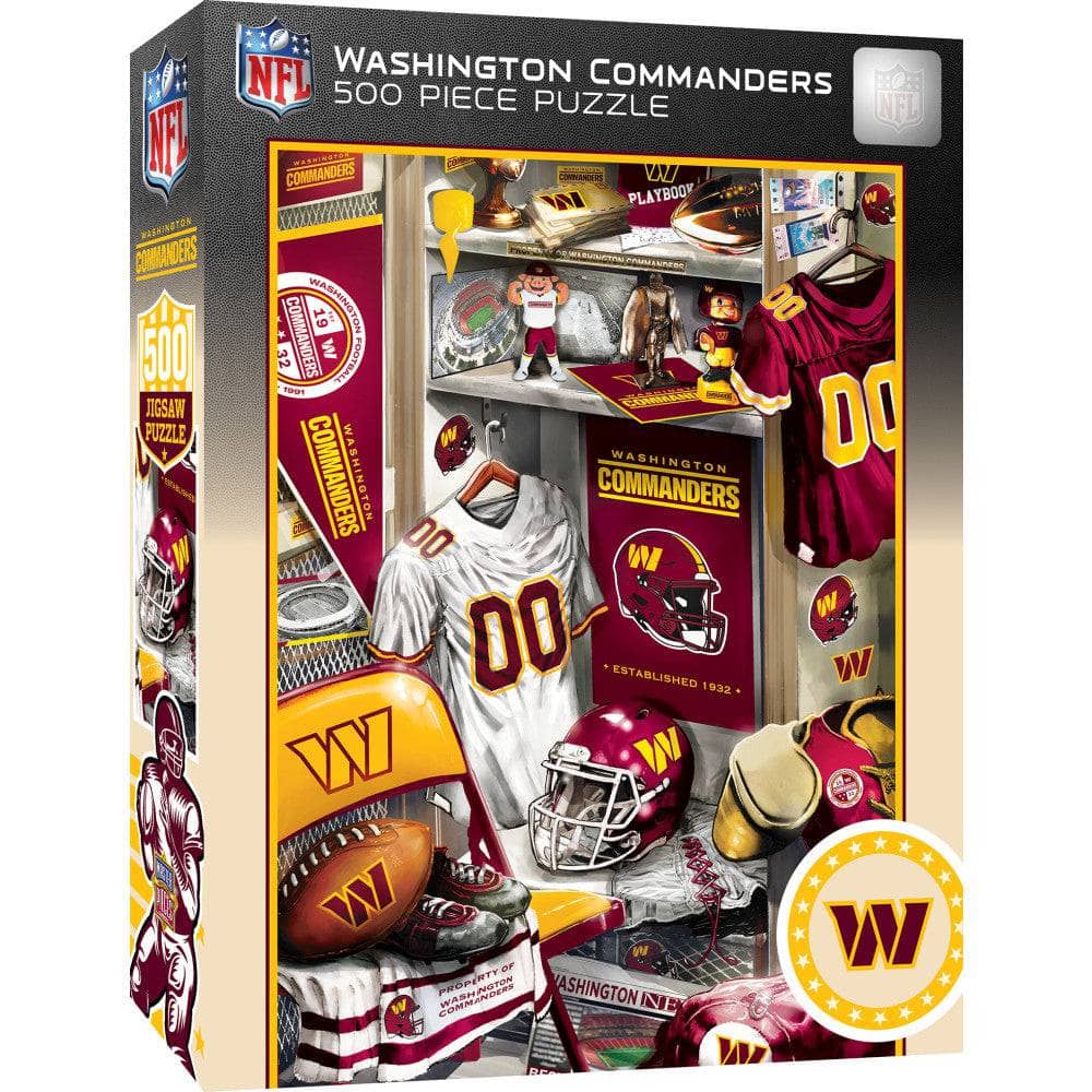 Washington Commanders - Locker Room 500 Piece Jigsaw Puzzle (ONLINE ORDER ONLY)
