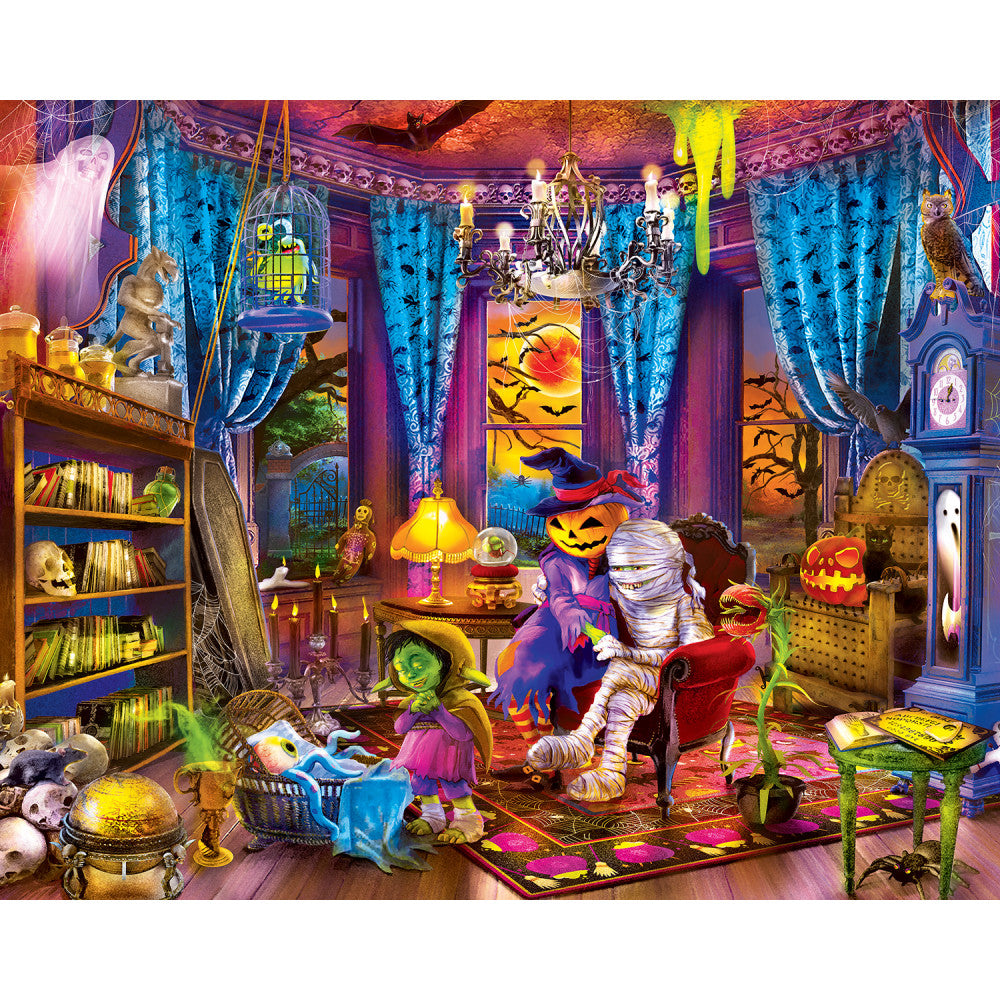 Halloween Glow in the Dark 100 Piece Jigsaw Puzzles 4-Pack