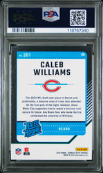 Graded 2024 Panini Donruss Optic Caleb Williams #201 Rookie RC Football Card PSA 10 Gem Mint (ONLINE ORDER ONLY)
