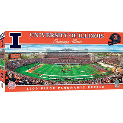 Illinois Fighting Illini - 1000 Piece Panoramic Jigsaw Puzzle (ONLINE ORDER ONLY)
