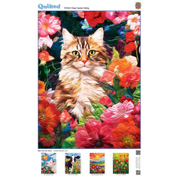 Quilted - Flower Garden Hiding 1000 Piece Jigsaw Puzzle