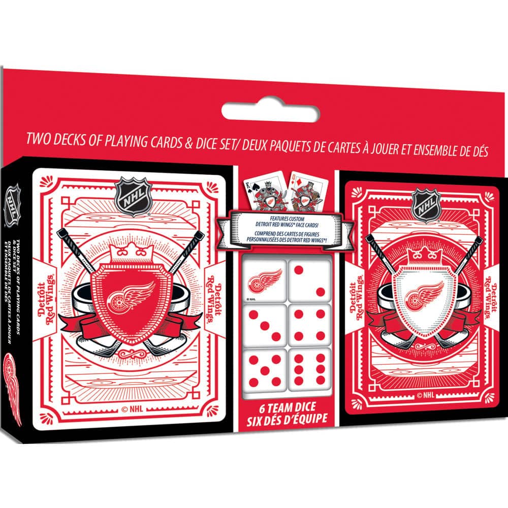 Detroit Red Wings - 2-Pack Playing Cards & Dice Set (ONLINE ORDER ONLY)