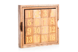 Wooden Magic Square Board - Fifteen Puzzle Game (Online Order Only)