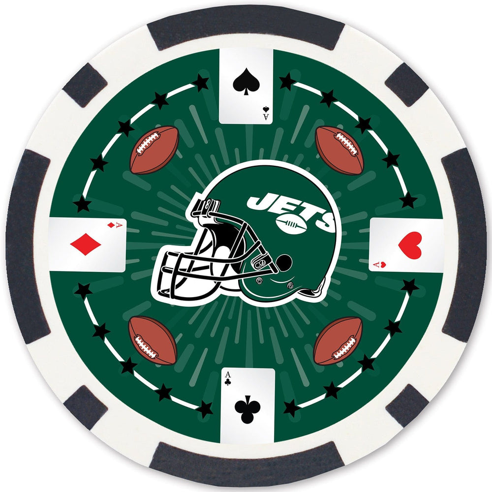 New York Jets 100 Piece Poker Chips (ONLINE ORDER ONLY)
