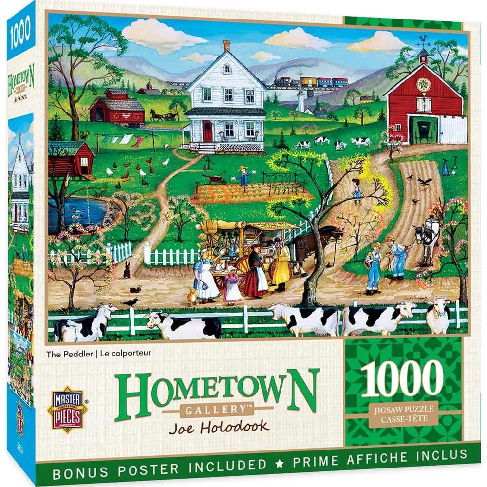 Hometown Gallery - The Peddler 1000 Piece Jigsaw Puzzle (ONLINE ORDER ONLY)