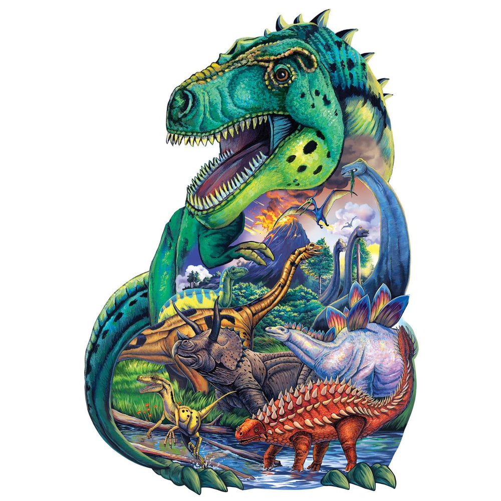Dinosaur Days - 100 Piece Shaped Jigsaw Puzzle (ONLINE ORDER ONLY)