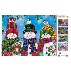 Happy Holidays - Snowy Afternoon Friends 300 Piece EZ Grip Jigsaw Puzzle (ONLINE ORDER ONLY)