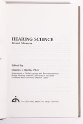 Hearing Science (ONLINE ORDER ONLY)