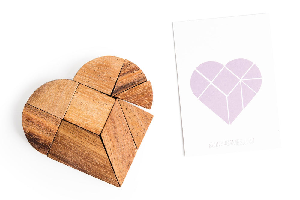 Heart Tangram - two sets with 57 challenge cards (Online Order Only)