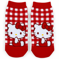 Hello Kitty Gingham Sanrio Women's Ankle Socks (Online Order Only)