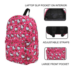 Hello Kitty Pink Bows Sanrio Laptop Backpack (Online Order Only)