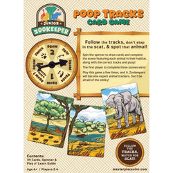 Jr. Zookeeper Poop Tracks Card Game (ONLINE ORDER ONLY)