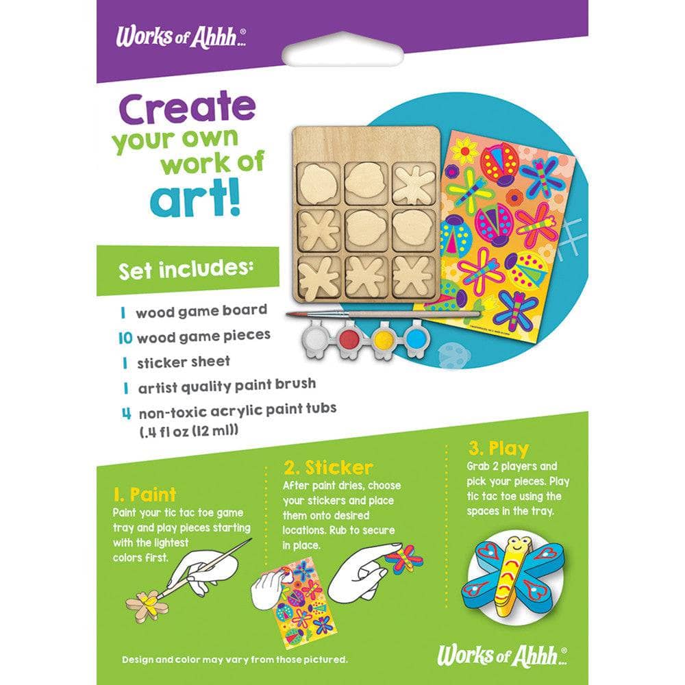 Tic Tac Toe - Wood Craft & Paint Kit (ONLINE ORDER ONLY)