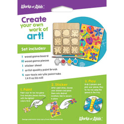 Tic Tac Toe - Wood Craft & Paint Kit (ONLINE ORDER ONLY)