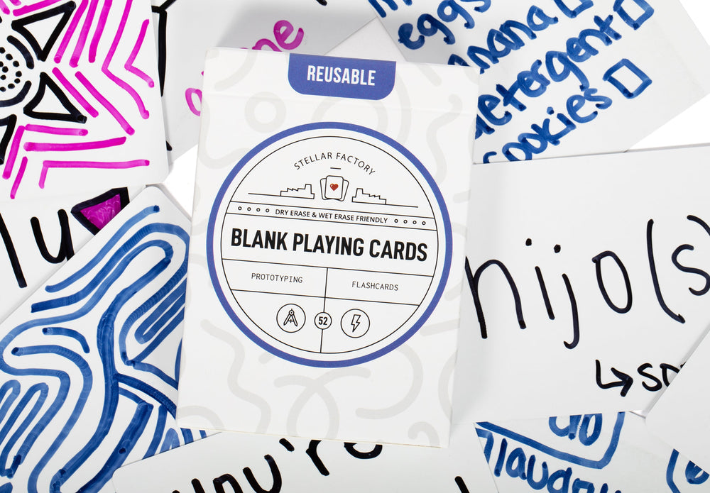 Reusable Blank Playing Cards (Online Order Only)