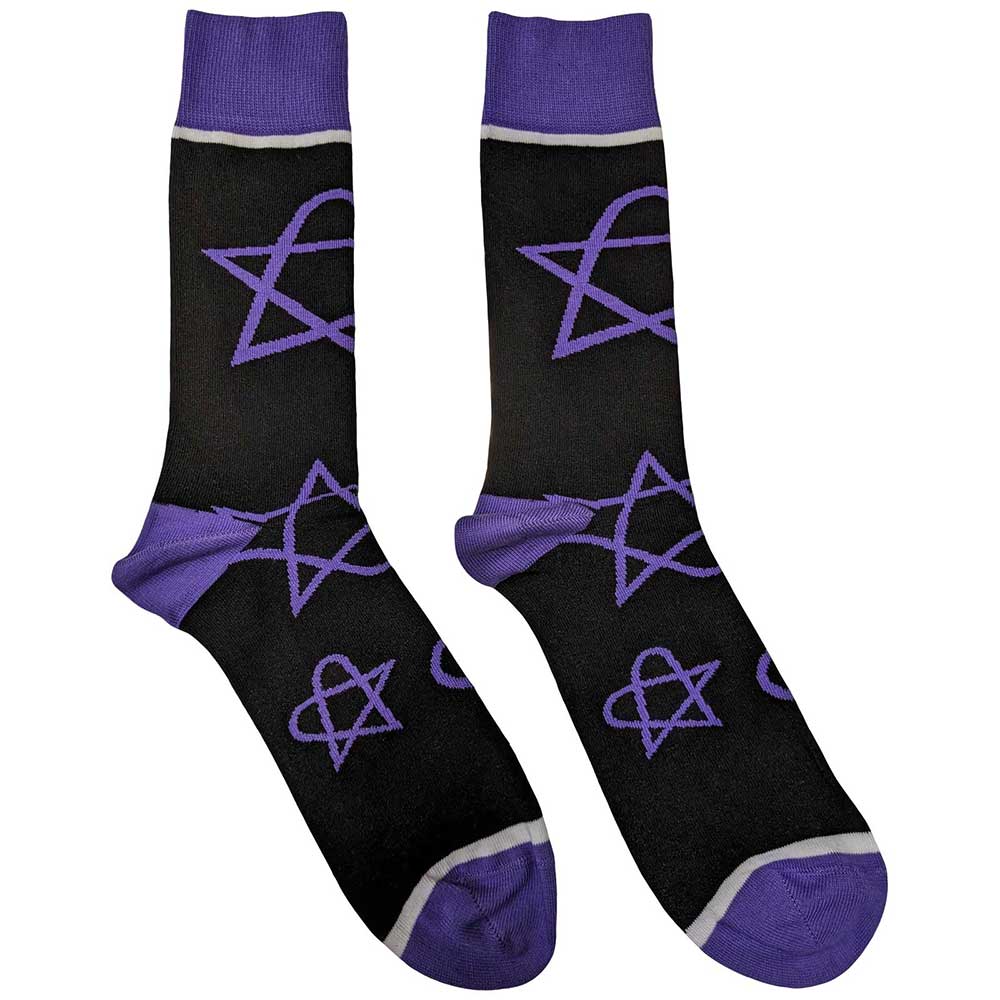 Purple Heartagrams [Socks] (ONLINE ORDER ONLY)