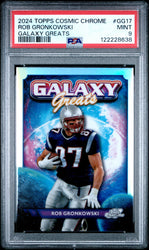 Graded 2024 Topps Cosmic Chrome Rob Gronkowski #GG17 Galaxy Greats Football Card PSA 9 Mint (ONLINE ORDER ONLY)