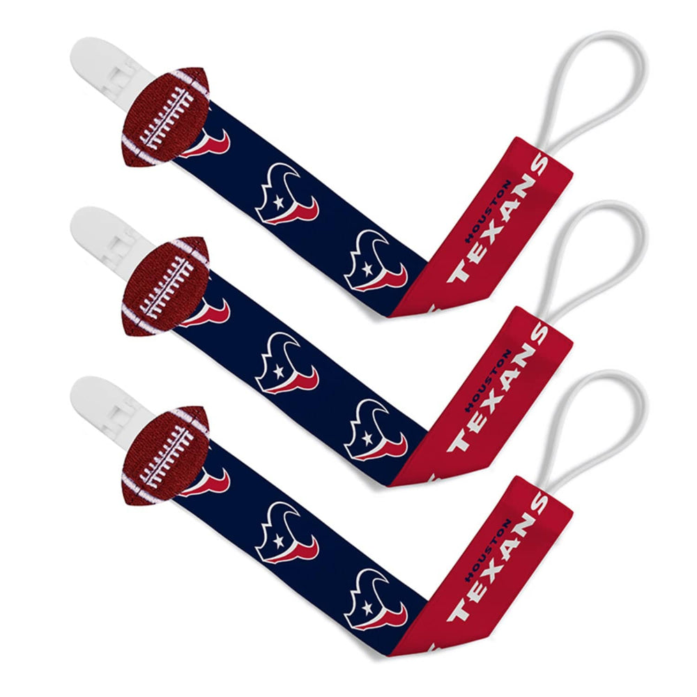 Houston Texans - Pacifier Clip 3-Pack (ONLINE ORDER ONLY)
