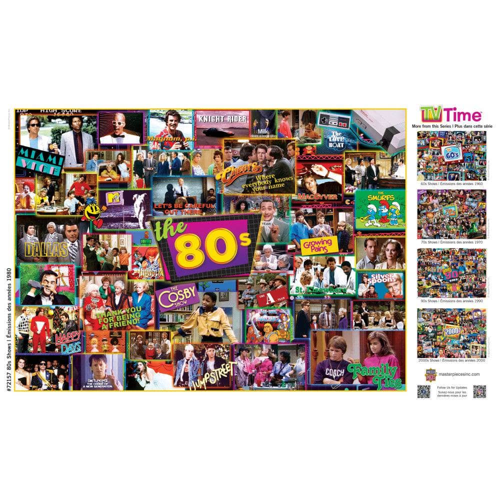 TV Time - 80's Shows 1000 Piece Jigsaw Puzzle (ONLINE ORDER ONLY)